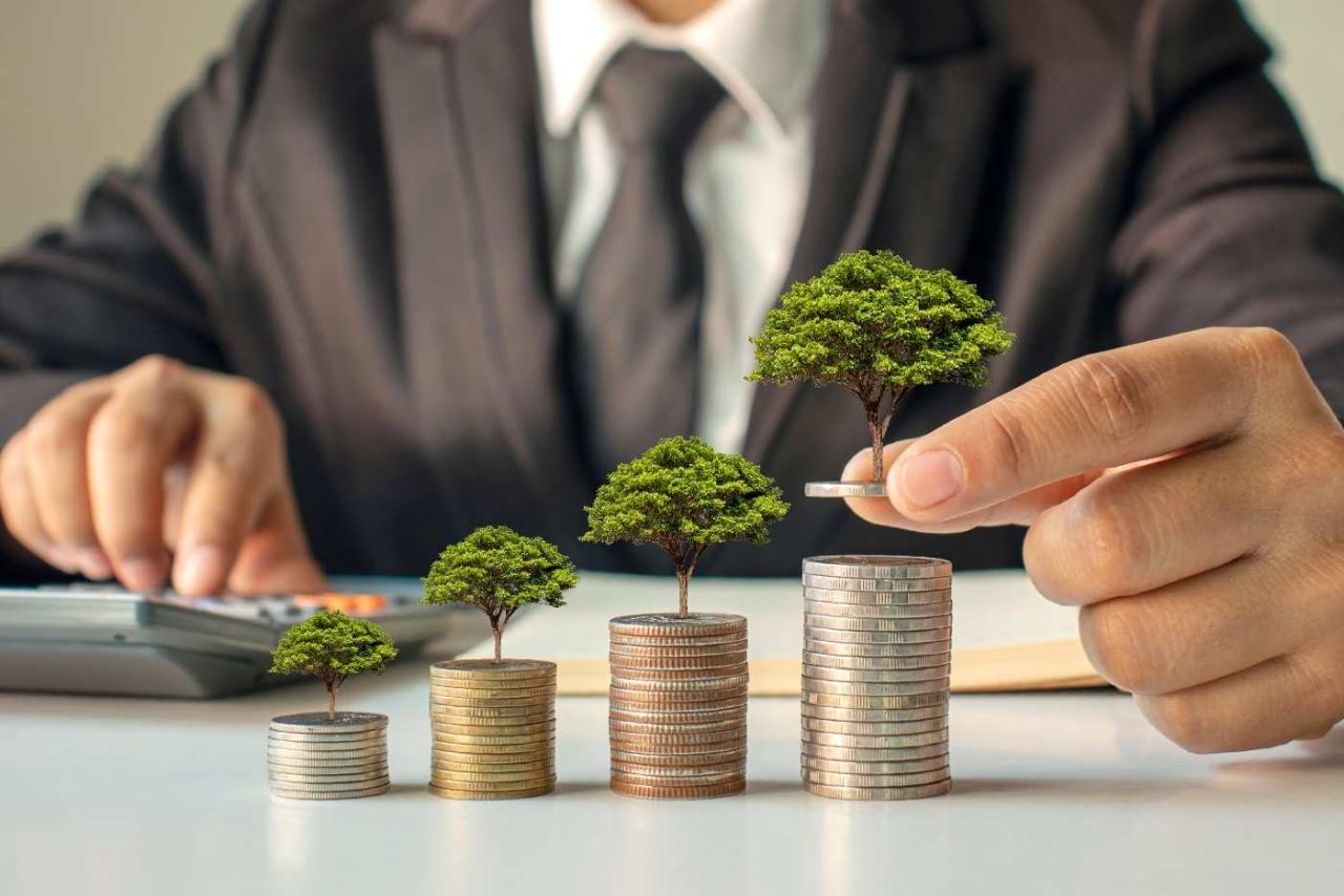 Invest, vector illustration. Investing money in something, concept ... Invest, vector illustration. Investing money in something, concept ...